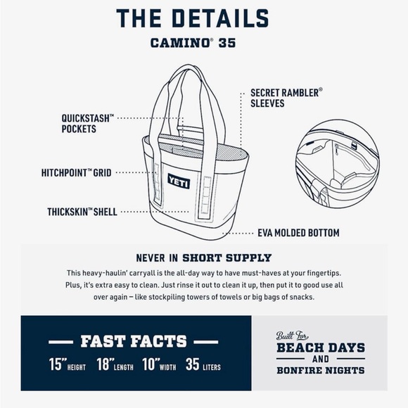 YETI Camino 35 Caryall Tote Bag - Picture 7 of 10